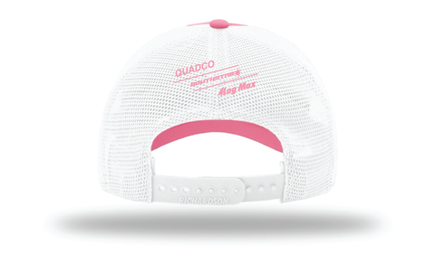 111 Garment Washed Trucker Hot Pink/White w/ Leather Patch