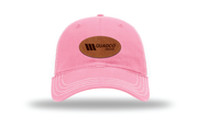 111 Garment Washed Trucker Hot Pink/White w/ Leather Patch